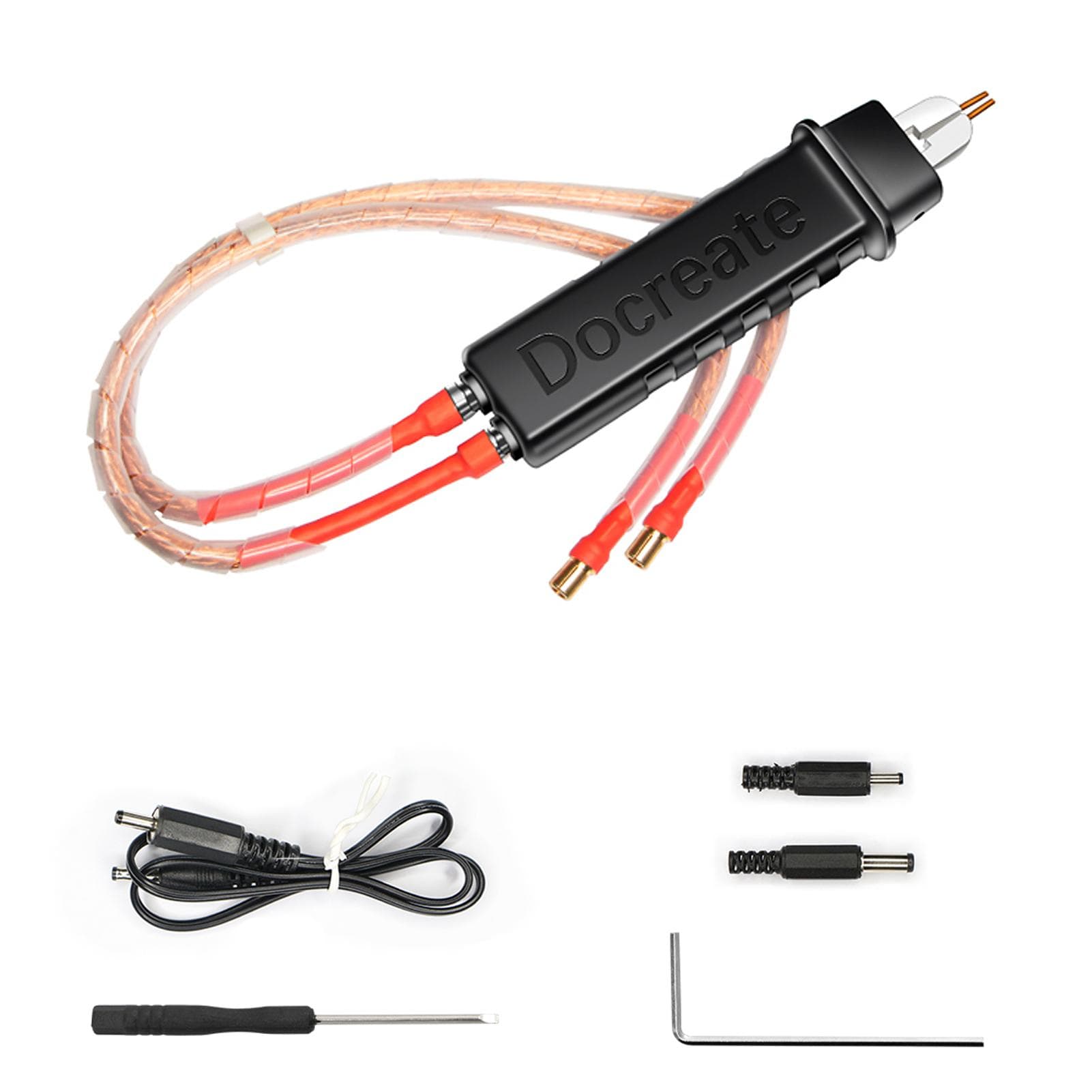 Spot Welding Pen, Handheld Weld Machine Accessory for Battery, Adjustable DIY Battery Spot Welder black