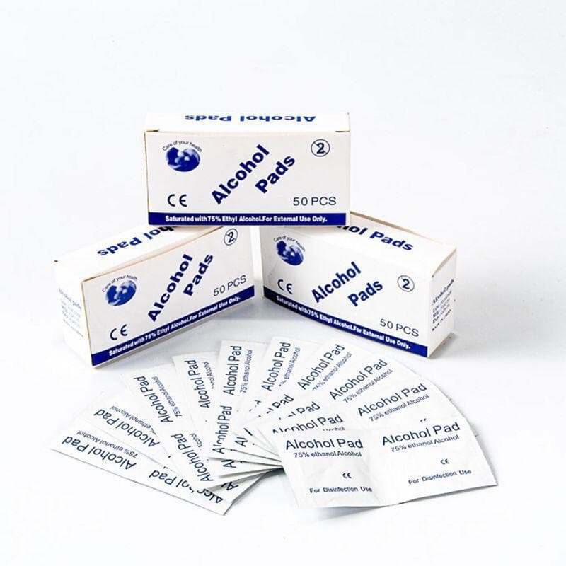 50/100pcs 75% Alcohol Disinfection Cotton Sheet, Disposable Disinfection Mobile Phone Screen Lens Cleaning Ear Hole Sterilization Alcohol Wipe 50PCS