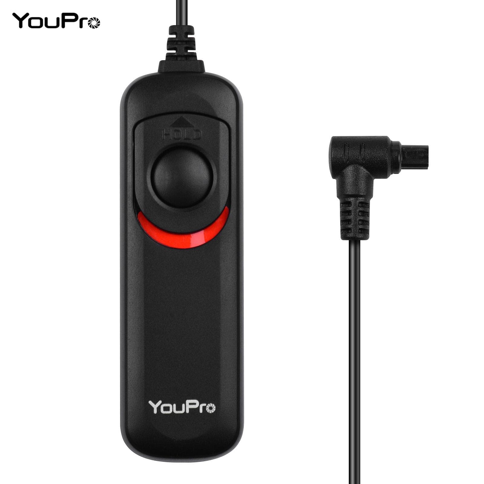 YouPro N3 Type Shutter Release Cable Timer Remote Control 1.2m/3.9ft Replacement for Canon 7D 7DII black