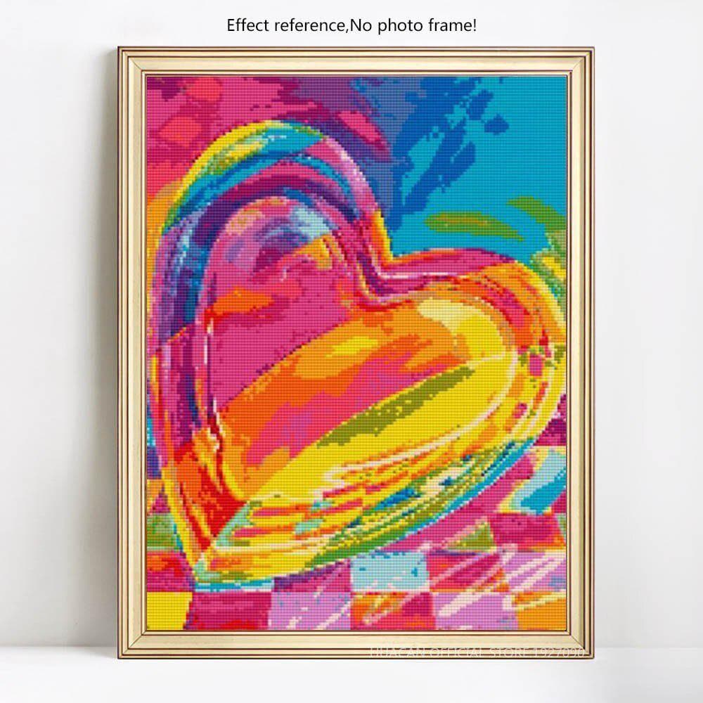 Diamond Painting Landscape Full Round Rhinestone Heart 5D DIY Diamond Embroidery 20X30CM