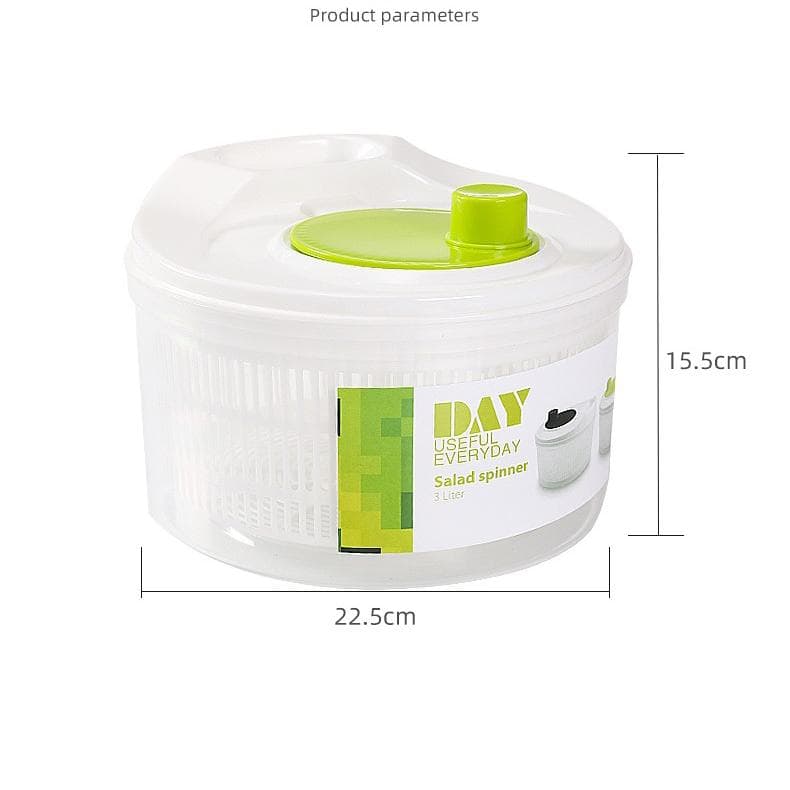 Vegetable Dryer Salad Drainer Plastic Multifunction with Bowl Colander for Cooking green