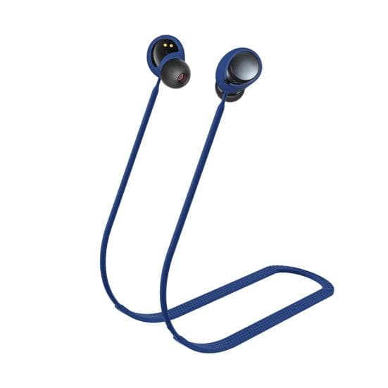Anti-Lost Earbuds Strap Waterproof Easy to Install Comfortable Wearing Silicone Earphone Neck String blue