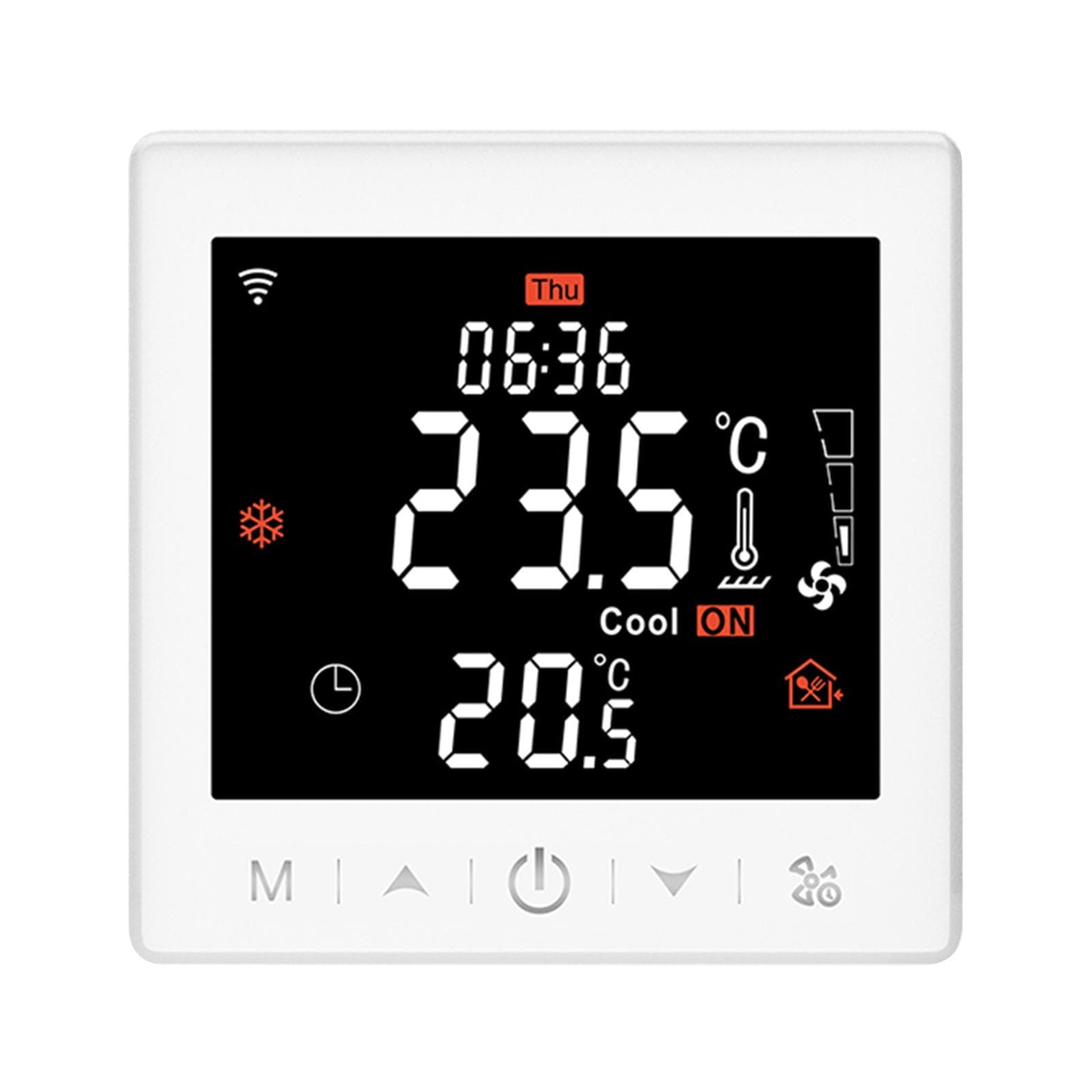 Smart Fan Coil for 4 Pipe System Thermostat WIFI/485 Modbus with Application & Voice Control 3.5 Fan Coil for 2 Pipe System