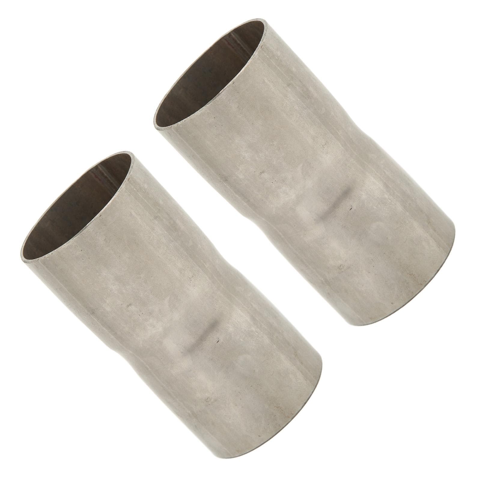 2 Pcs 1.75inID to 1.75inID Exhaust Pipe Coupling Connector Pipe to Pipe Adapter Coupler