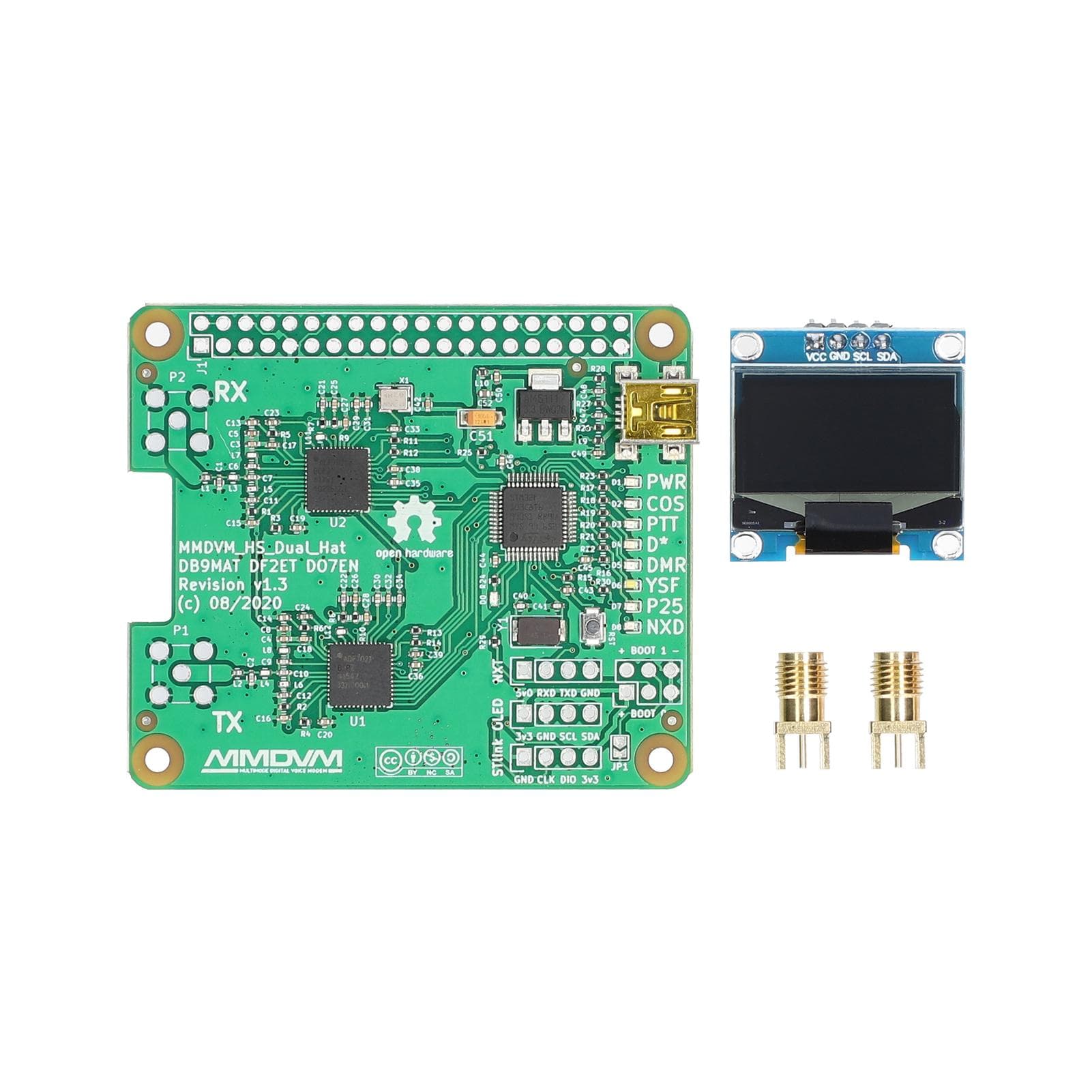 MMDVM Duplex Hotspot Board with OLED Display Support DMR P25 D Star Mini Relay Module Support UHF multicolour