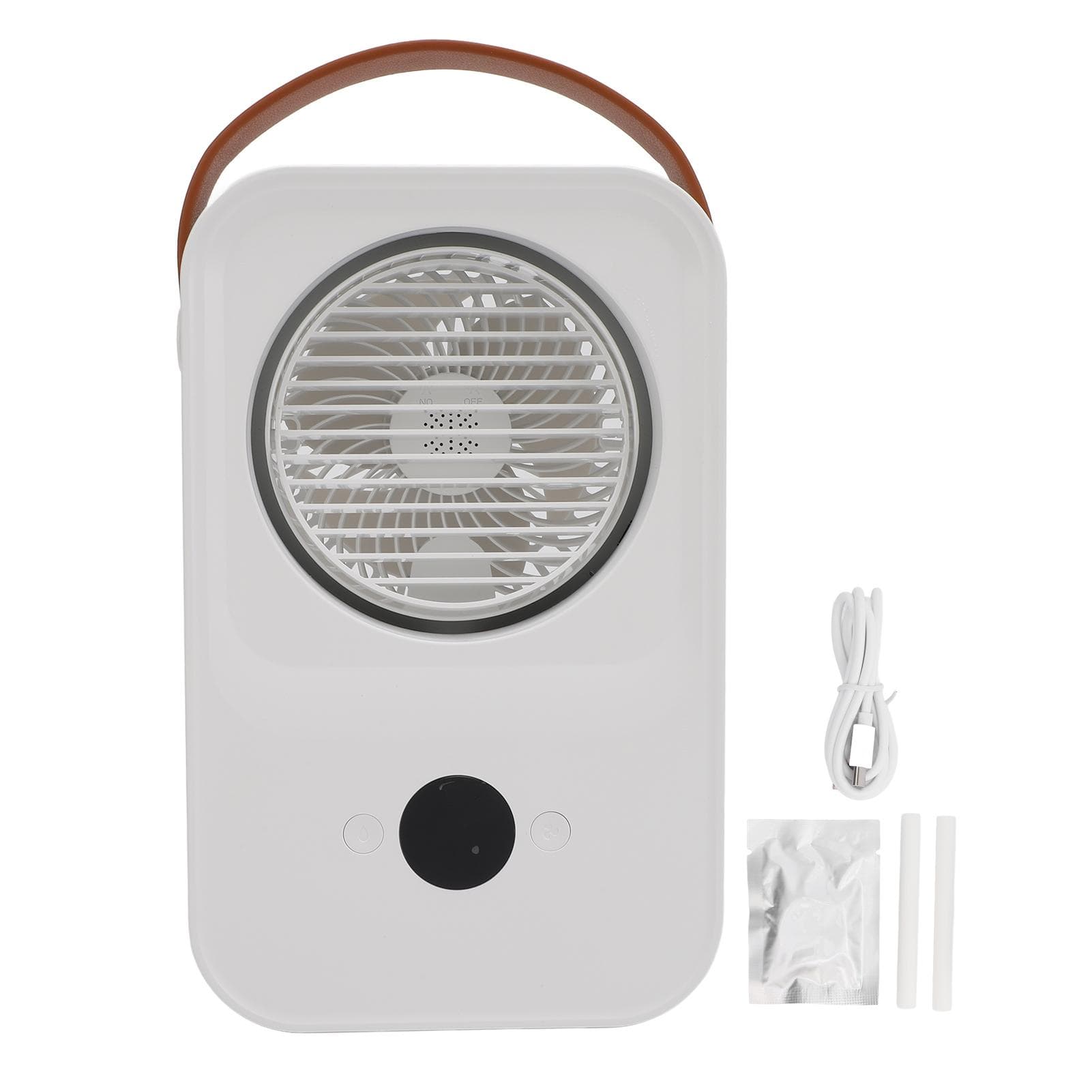 Portable Air Conditioner Cooling Fan 3 Speed 650ml Water Tank Digital Display Desktop Air Cooler