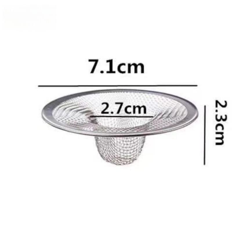 2Pcs Bathroom Drain Filter Anti Clogging Stainless Steel Mesh Bathroom Basin Sink Drain Stopper Filter Bathtub Floor Drain Cover 7.1x7.1x2.3cm