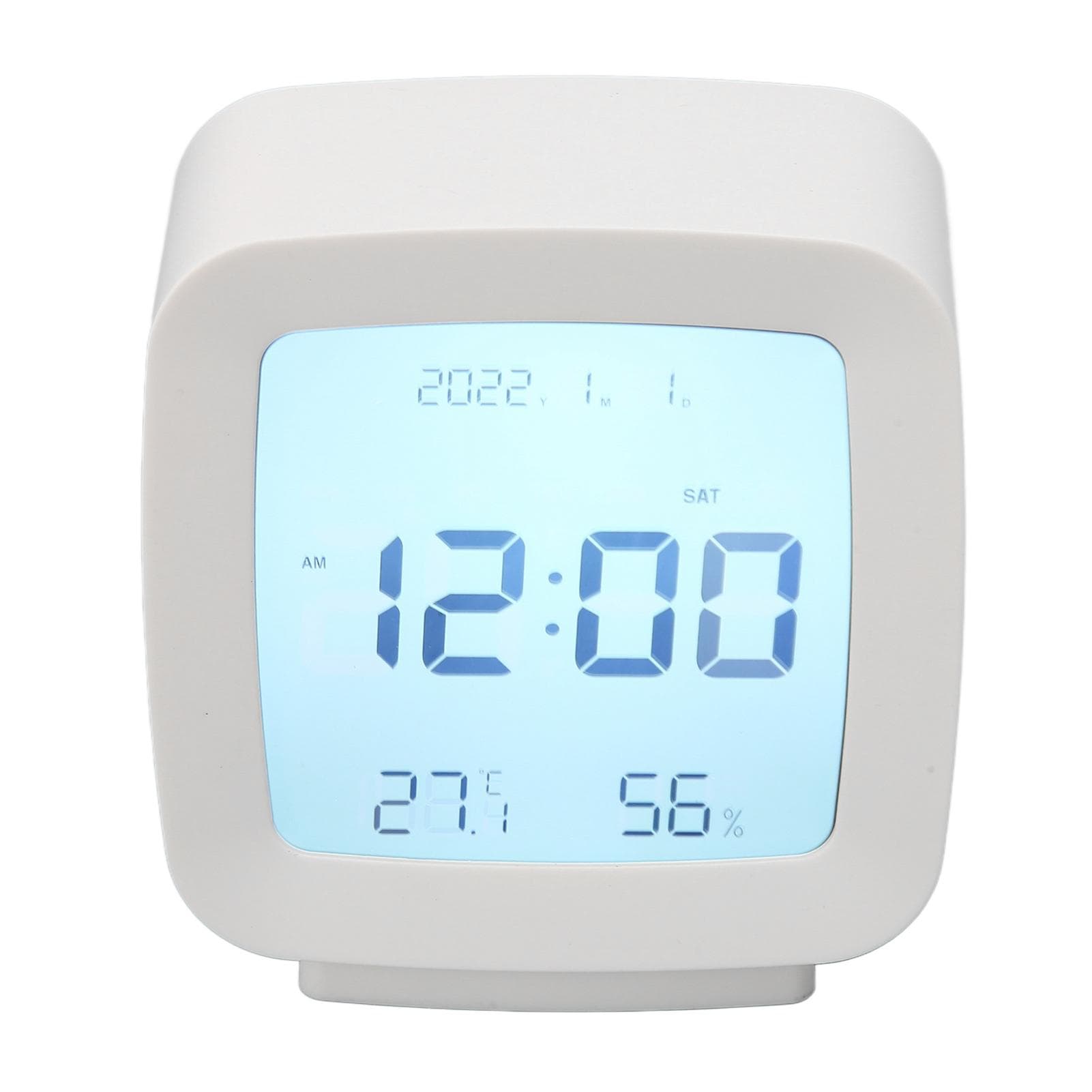 Kids Alarm Clock Temperature Humidity Display 1224 Hour Unit Conversion Digital Desk Clock for