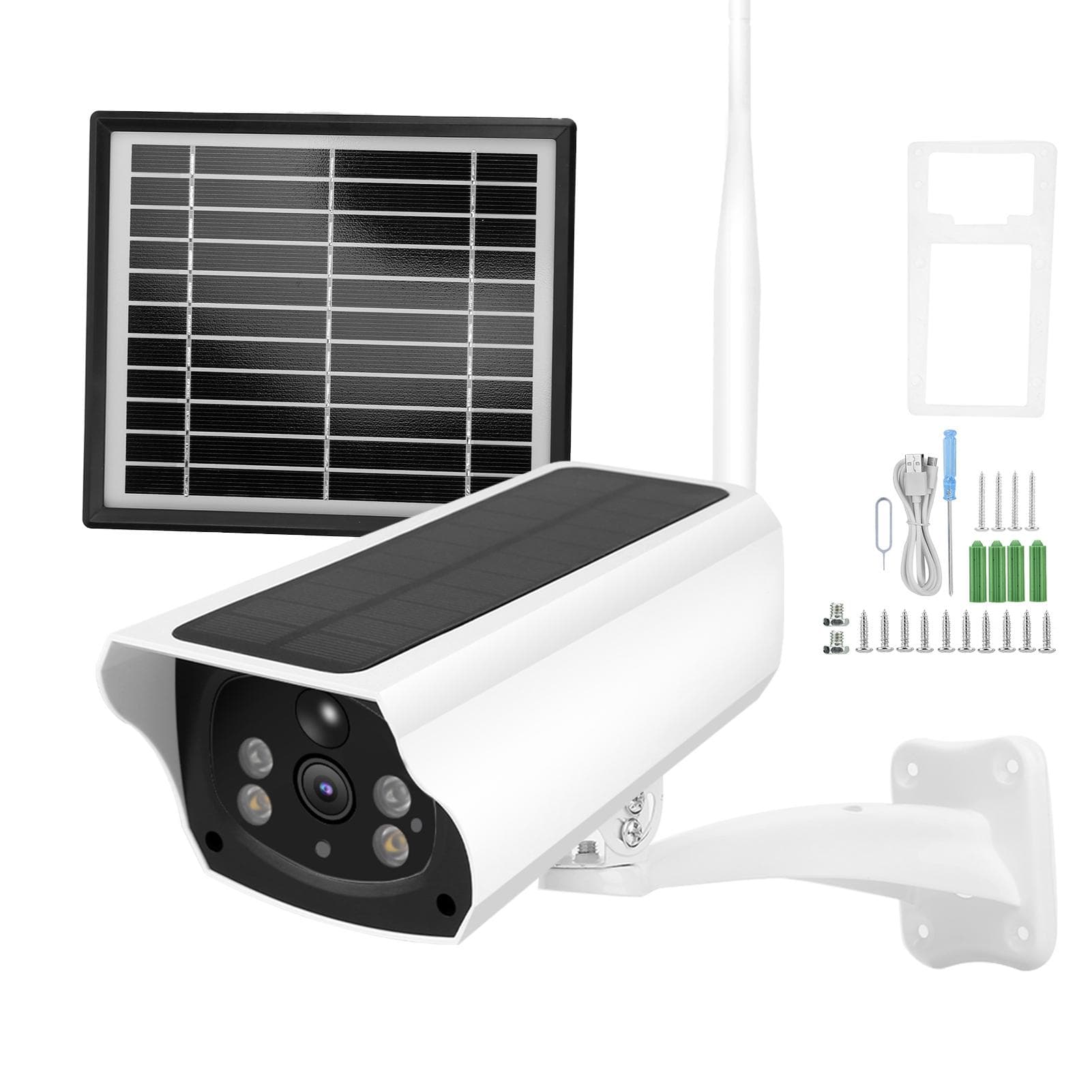 1080P Solar Camera HD 4G WiFi Double Light Source Motion Detection 2 Way RealTime Voice Intercom