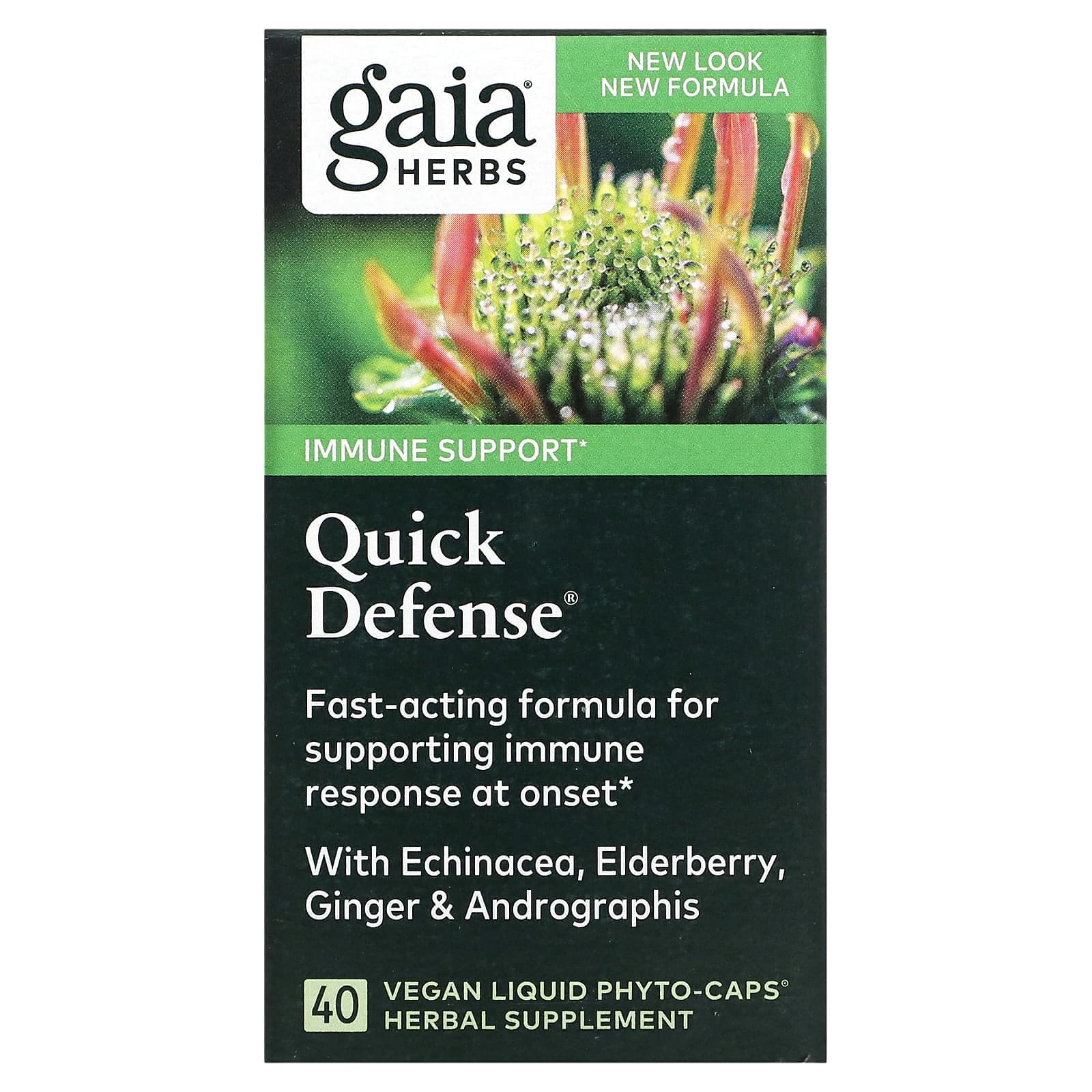 Gaia Herbs, Quick Defense, 40 Veggie Liquid Phyto-Caps