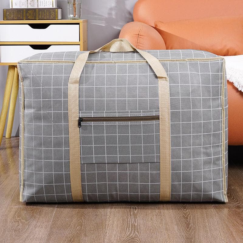 Oversized Waterproof Moving Bag Quilt Bag Storage Bag Clothing Organizing Punching Bag Luggage Bag Handbag Woven Bag 70x50x24cm
