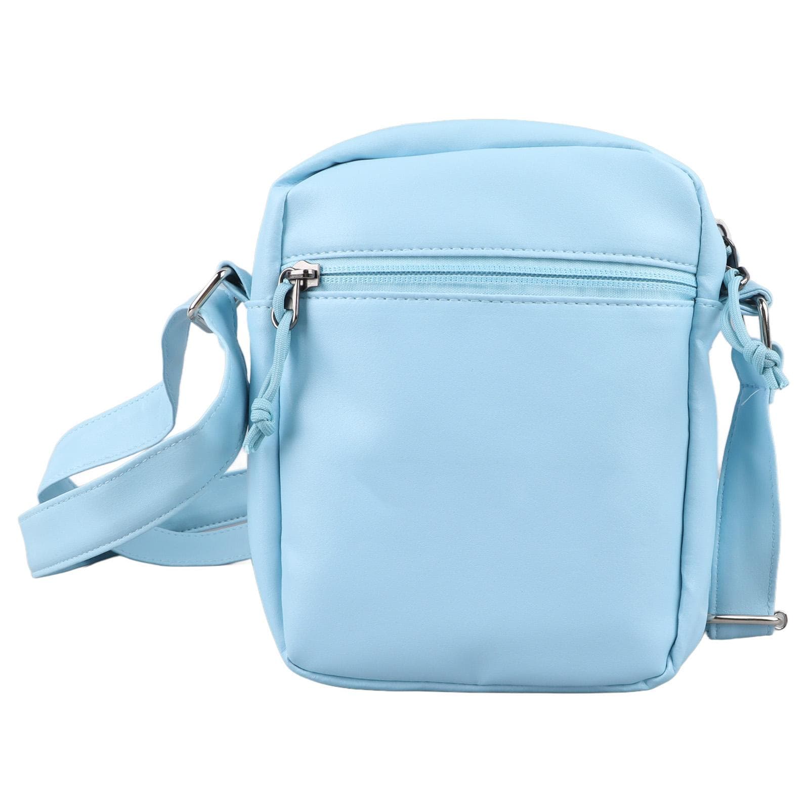 Small Shoulder Bag Compact Multipurpose Storage PU Leather Stylish Shoulder Messenger Bag for Man One Size blue