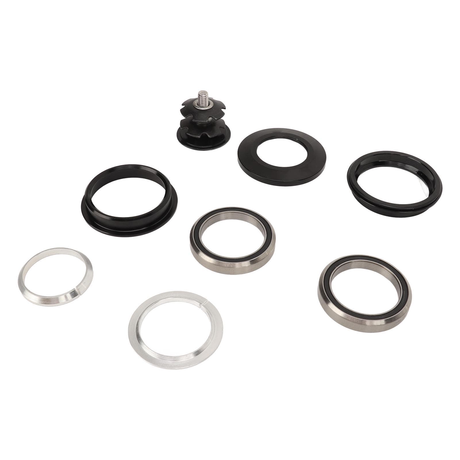 Bike Headset 44mm Aluminium Alloy Sealing Double Bearing Straight Steerer Front Fork Recessed Bike
