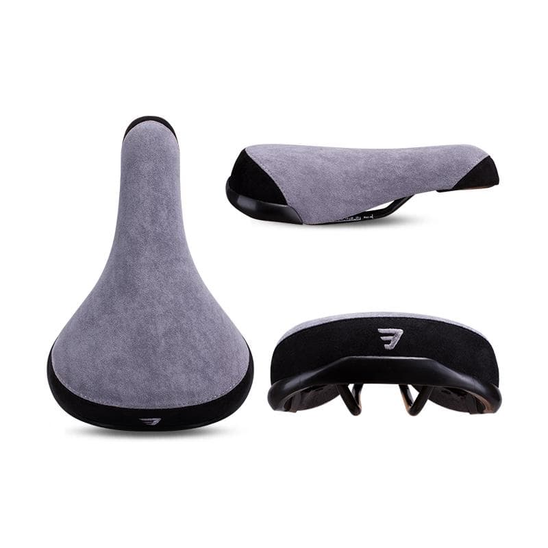 Funsea Bicycle Saddle Wheelie 2 Tones Colors Seat For Bicycles Flannelette Bike Seats Embroidery Logo 8mm Rail