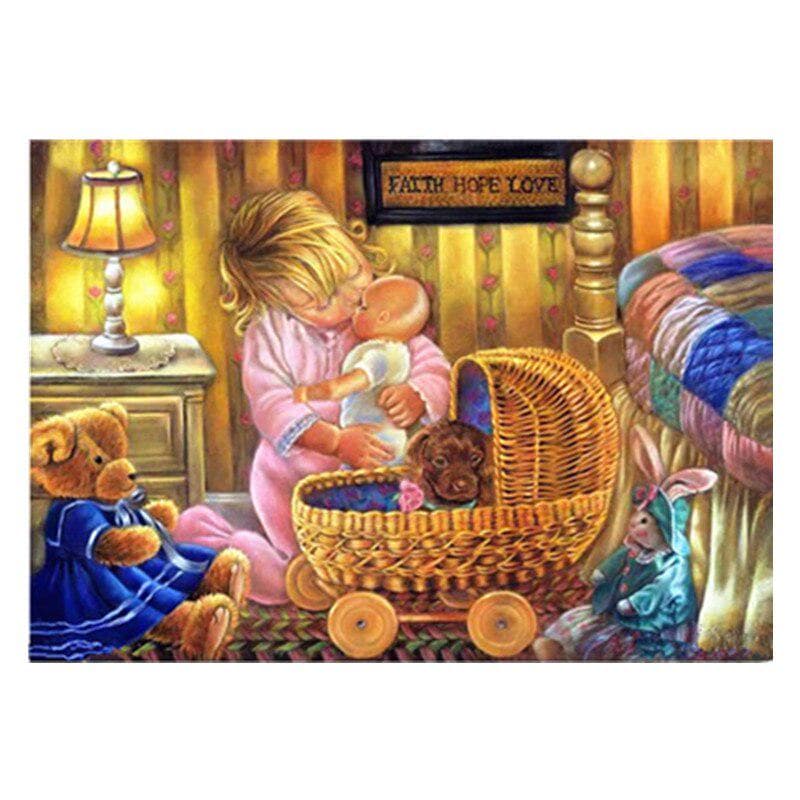 Diamond Embroidery Full Display 5D Diamond Painting Cartoon Cross Stitch 20X30CM
