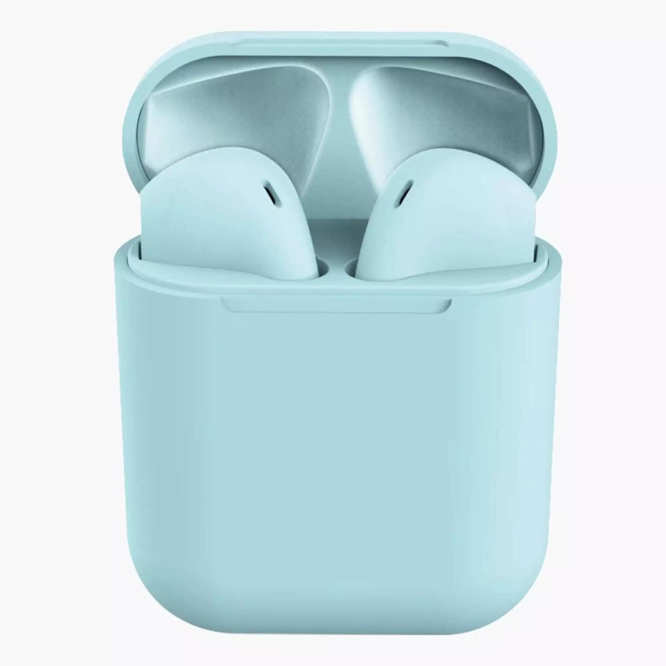 YurKem TWS Stereo Wireless 5.0 Bluetooth Earphone In-Ear Mini Earbuds Gaming Sport Headset With Charging Box Mic For IOS Android Smartphones blue