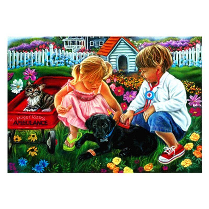 5d Diy Diamond Painting Cat Broderie Diamant Cartoon Diamond Cross Stitch 20X30CM
