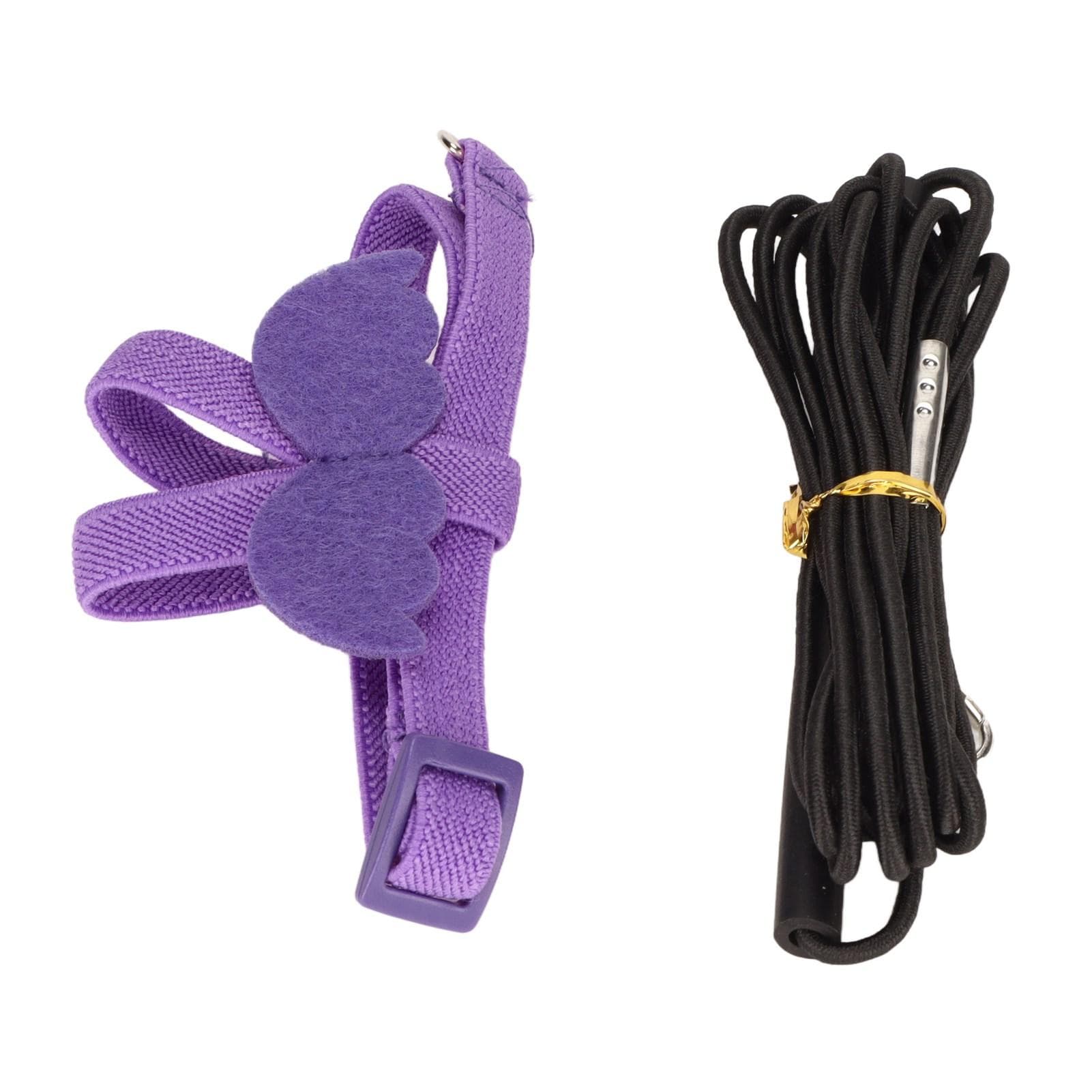 Bird Harness and Leash Super Light Adjustable Bite Resistant Parrot Harness Traction Rope with Cute XS 24in: 63.5 X 48 X 50.8cm / 25 X 18.9 X 20in