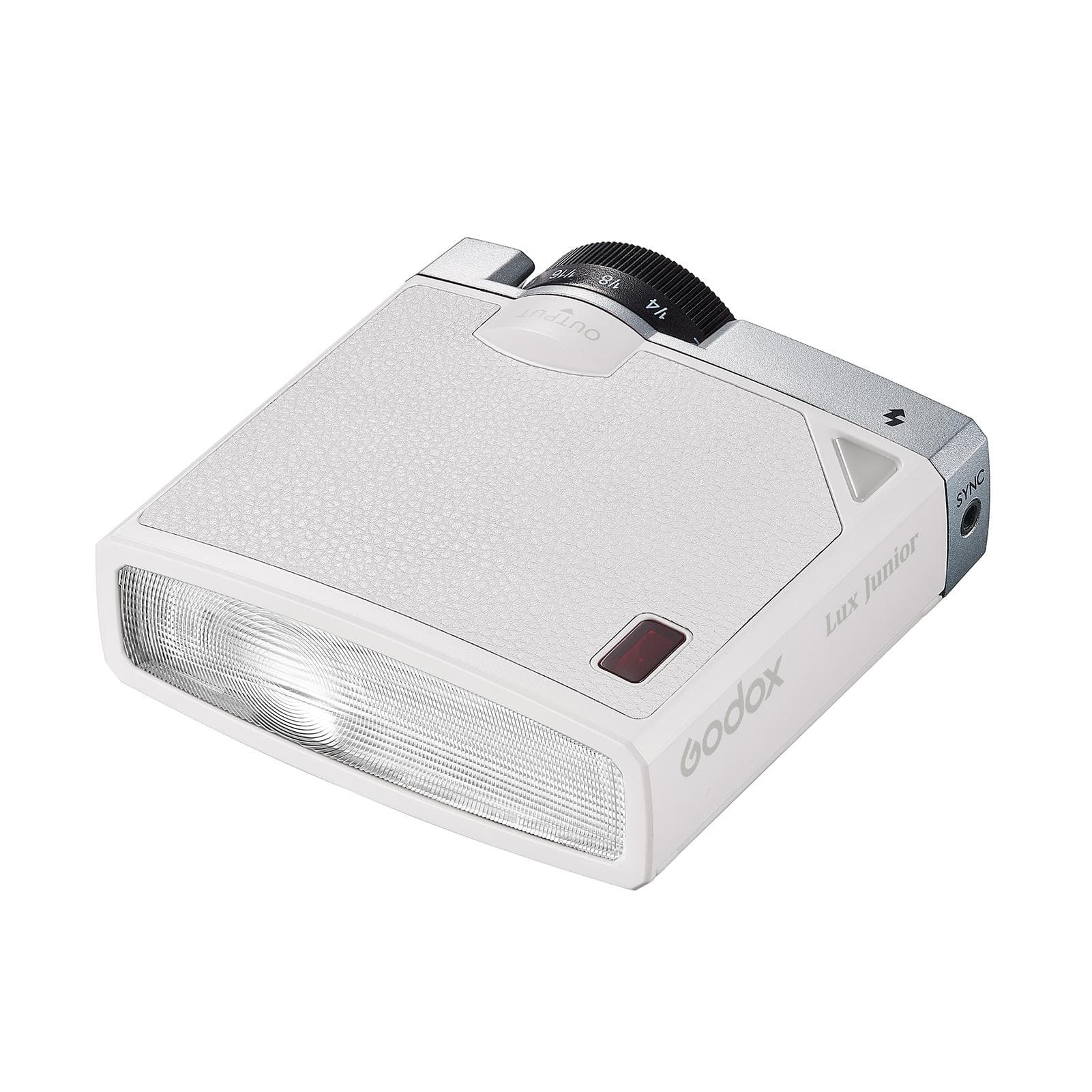 Godox Lux Junior Retro Camera Flash GN12 6000K Color Temperature Auto & Manual Modes 1/1-1/64 Flash white
