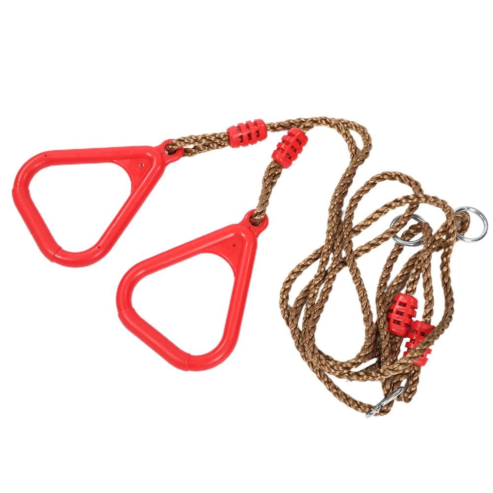 Children Adult Pull up Rings Plastic Trapeze Swing Triangular Gym Fitness Sports Toy