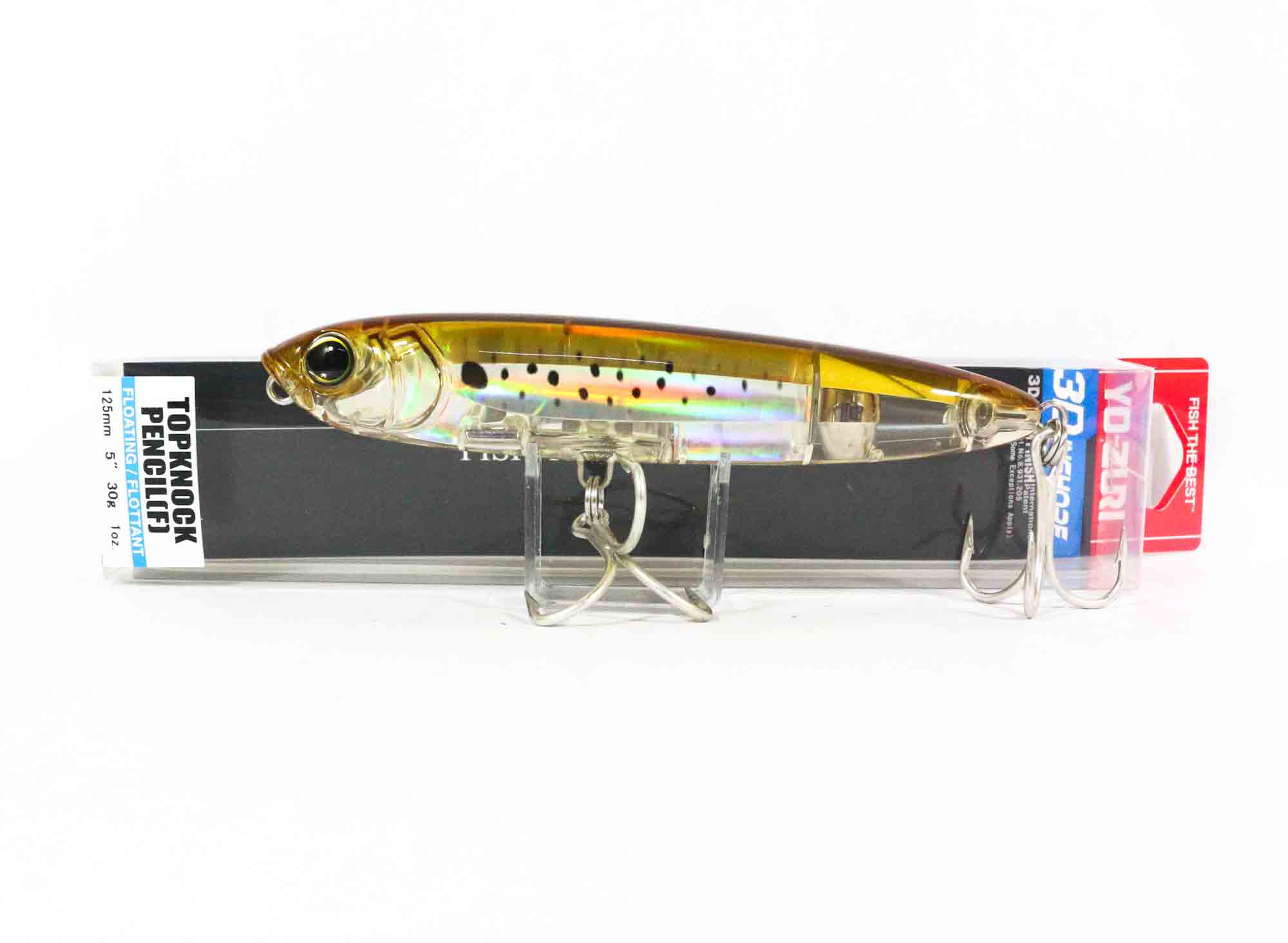 Yo Zuri Duel 3D Inshore Topknock Pencil 125 Floating Lure R1369-HPBK (4865)