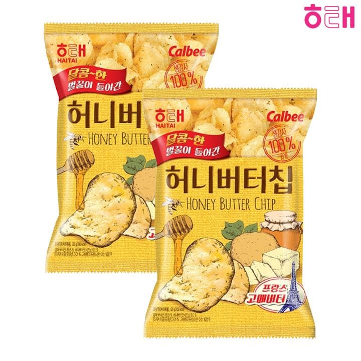 Haitai Honey Butter Potato Chip 120g (2 Different Quantities) 2