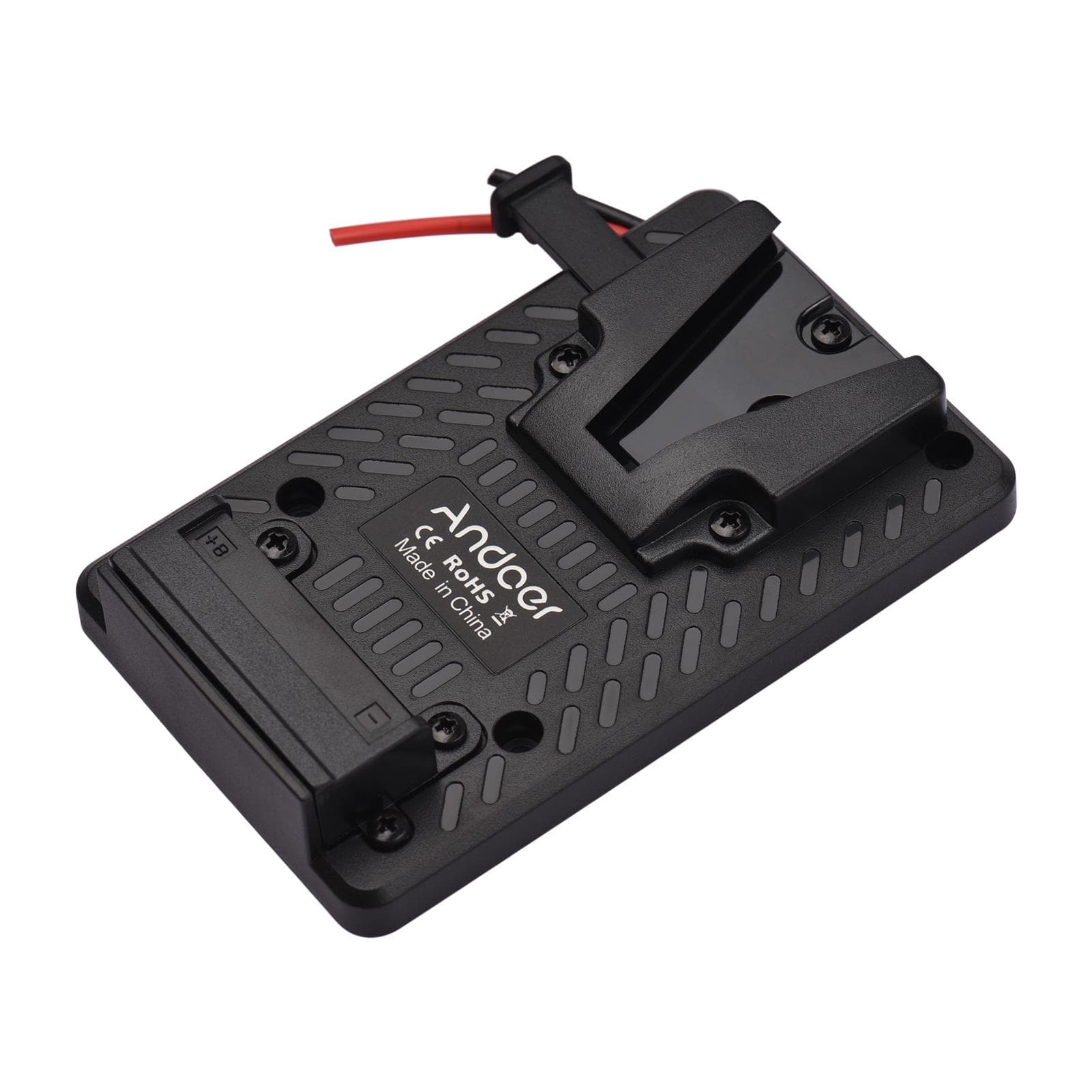 Andoer V-lock Battery Back Pack Plate Adapter Replacement for Sony V-Mount Battery Full Plastic