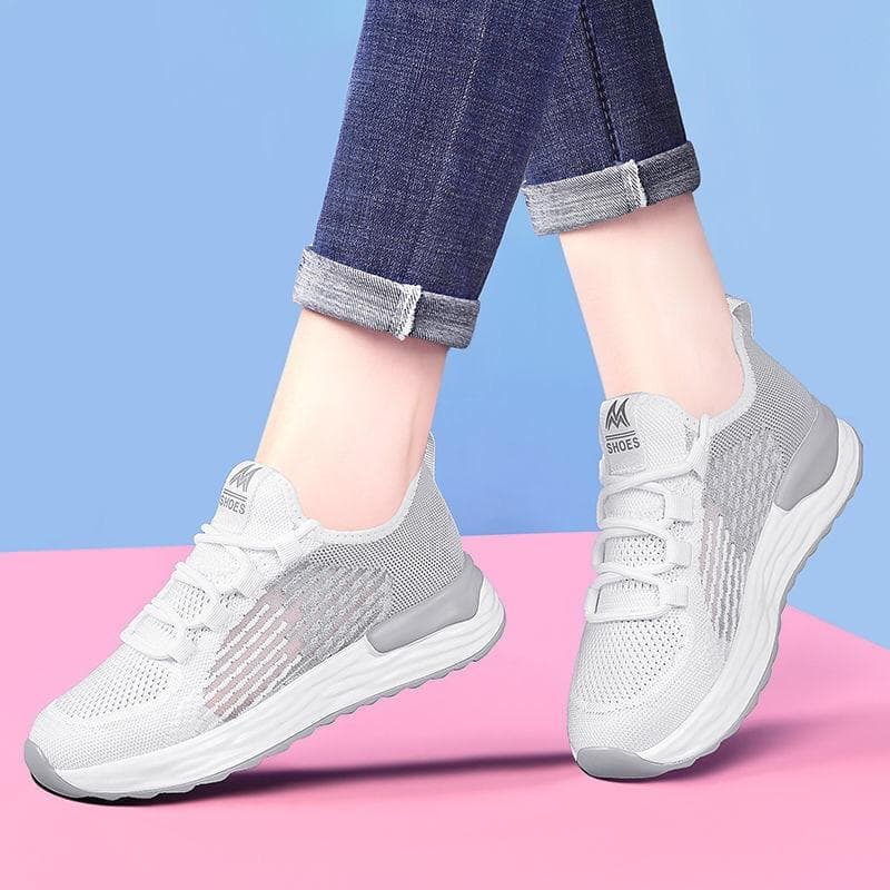 Breathable and Comfortable Hollow Fly Woven Mesh Daddy Shoes Spring and Summer Casual Sports Shoes Women's Shoes 40