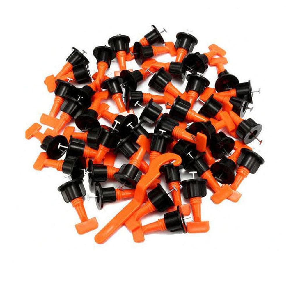 50PCS Tile Positioning Leveler Tiles Laying Auxiliary Tool with 1.5mm Pin Home Improvement Tool 2 multicolour