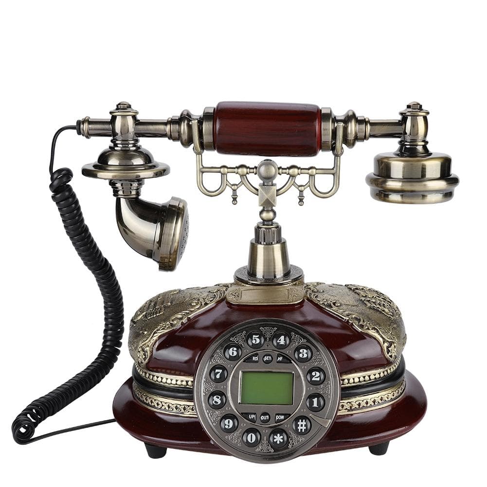 Retro Landline Home Office Fixed Telephone FSKDTMF With Pause and Redial Function