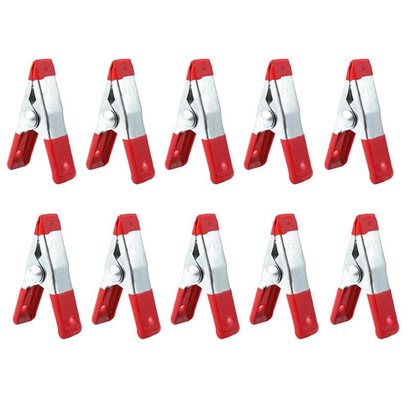 10PCS Metal Spring Clamps 2 Clip Soft Plastic Tips Grip Photos Craft Clips Tools