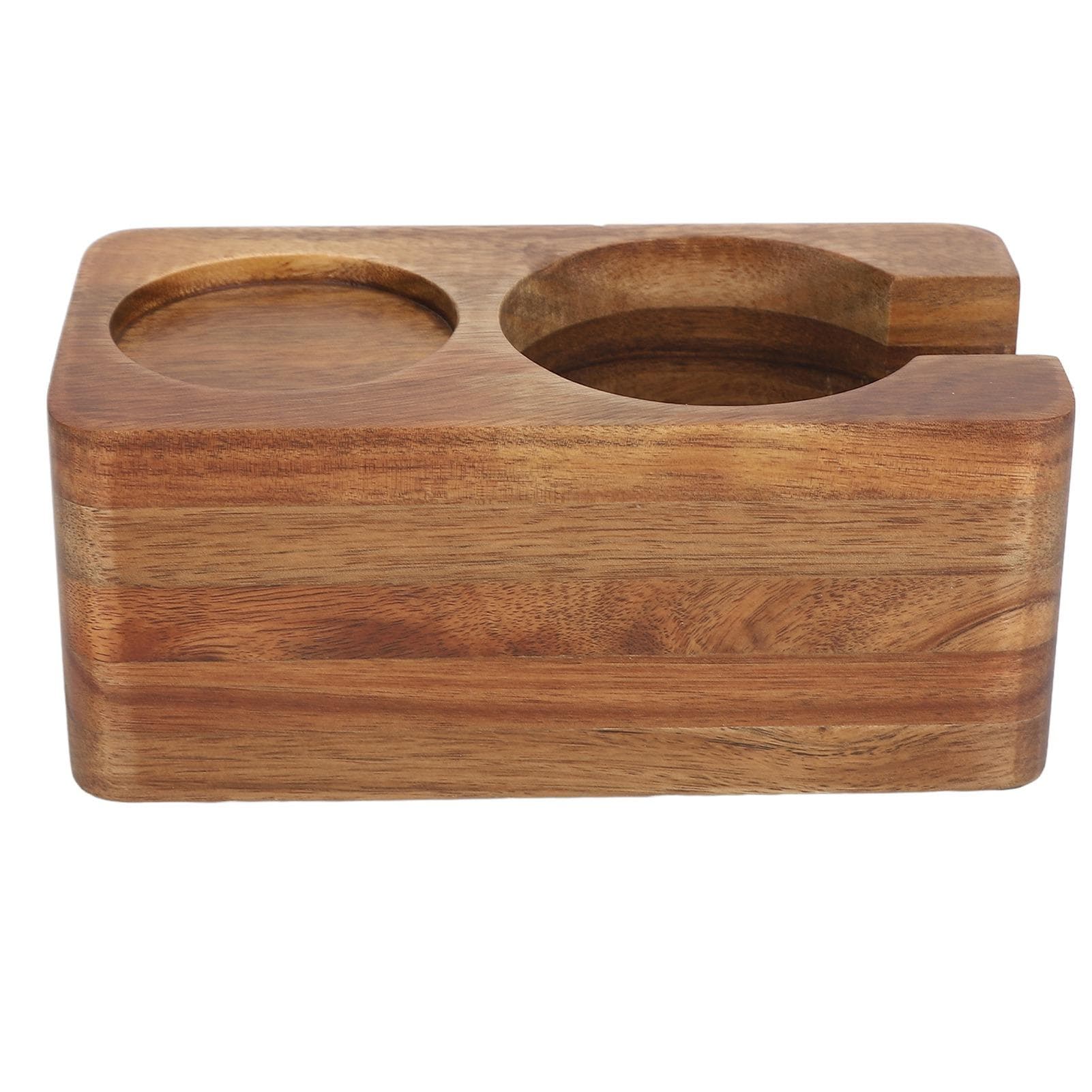 58mm Coffee Tamper Stand Wood Stable Long Durability Protafilter Holder Tamping Station for Home