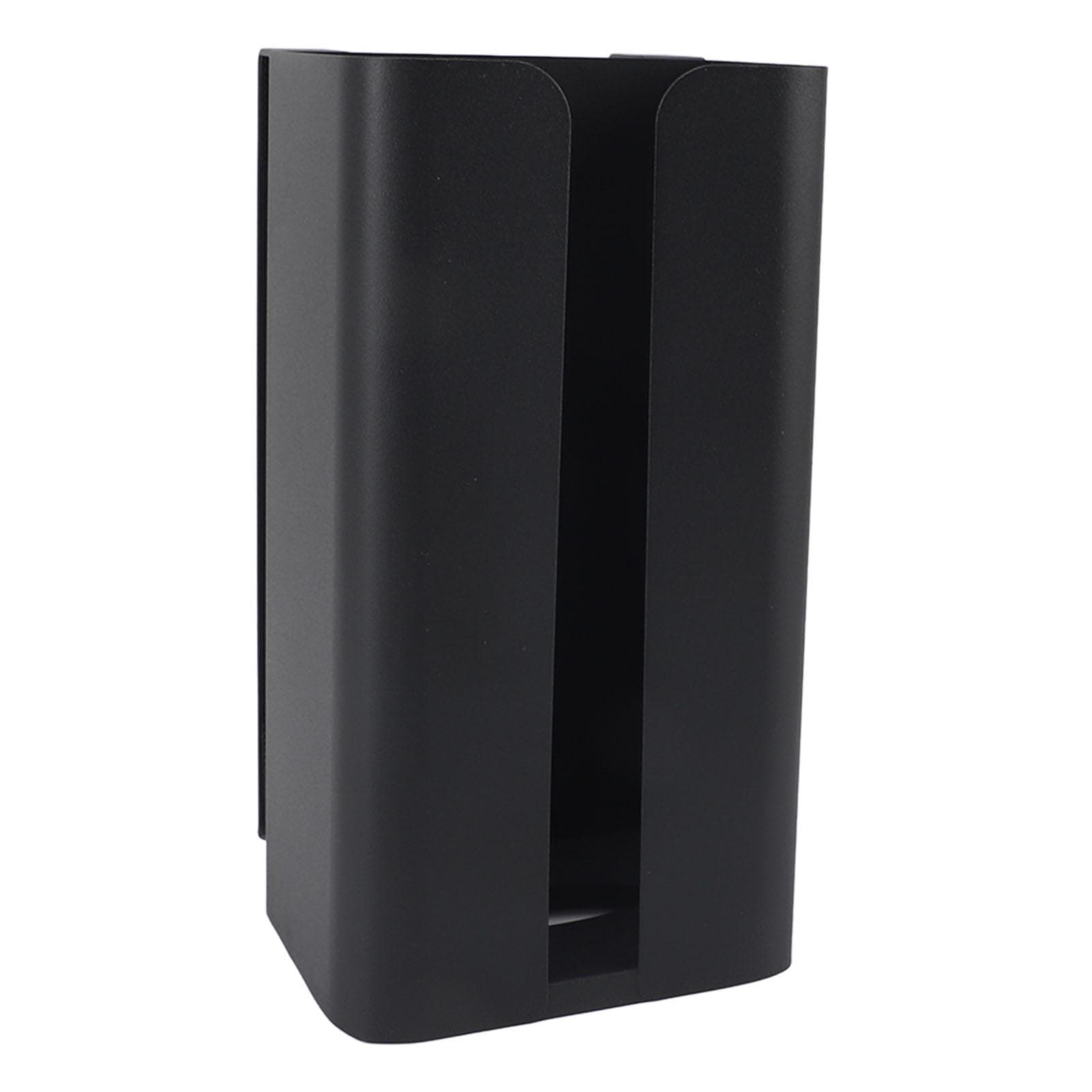 Wall Mounted Tissue Box Carbon Steel Tissue Dispenser Easy Installation Space Saving Toilet Paper black