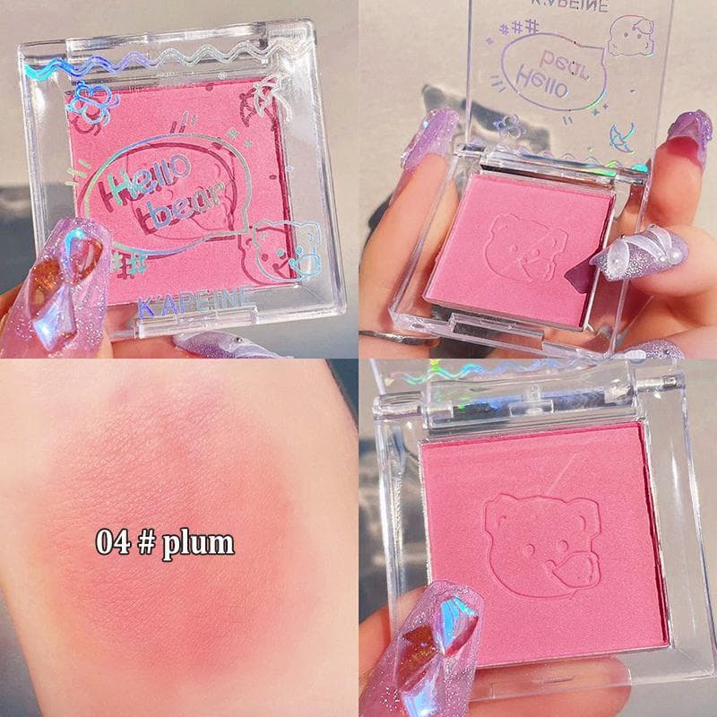 Monochrome Blush Palette Cheek Tint Blusher Powder Natural Face Makeup Matte Peach Rouge Contour Shadow Palette