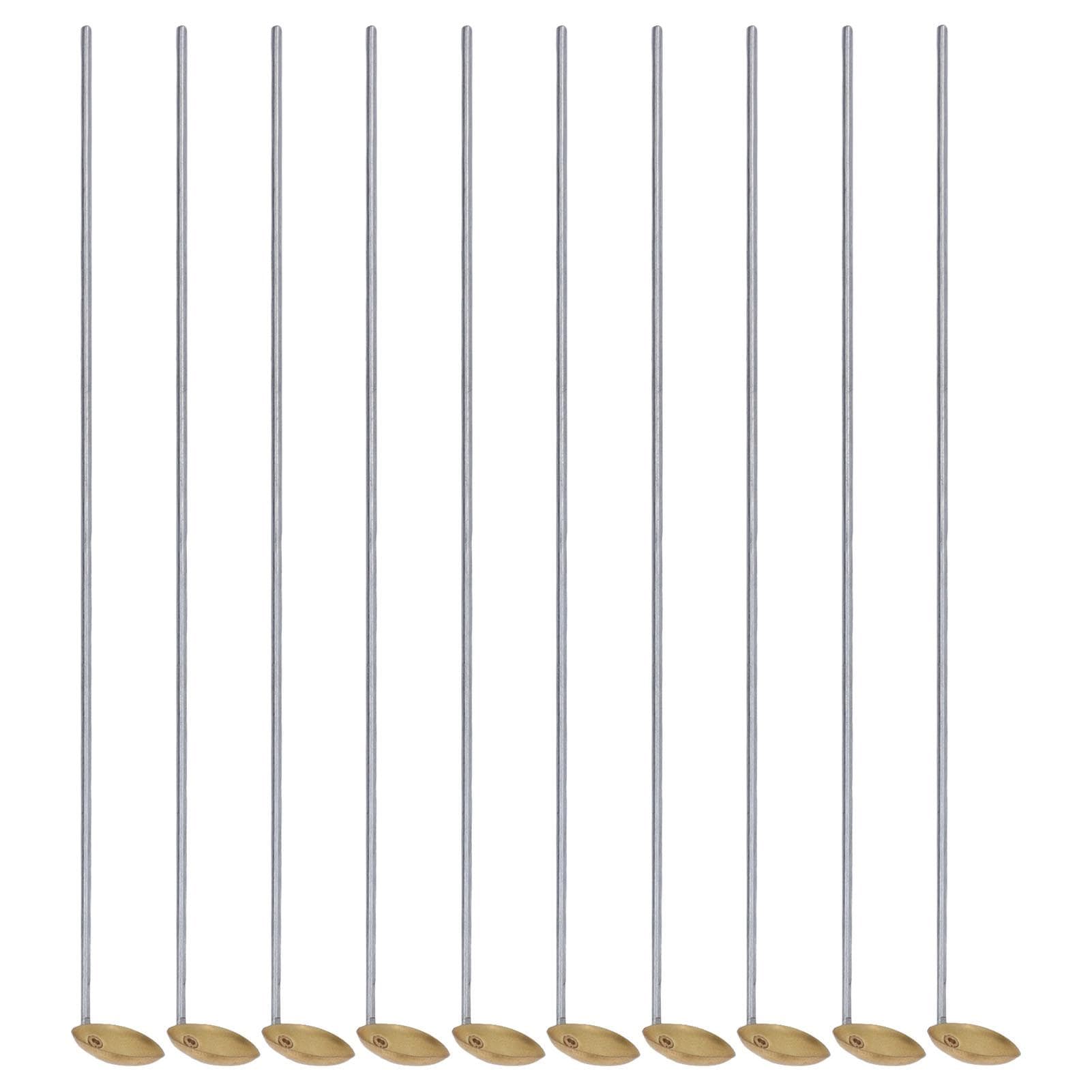 10Pcs Laboratory Burning Spoon High Temperature Resistant Brass Experiment Instruments Supplies