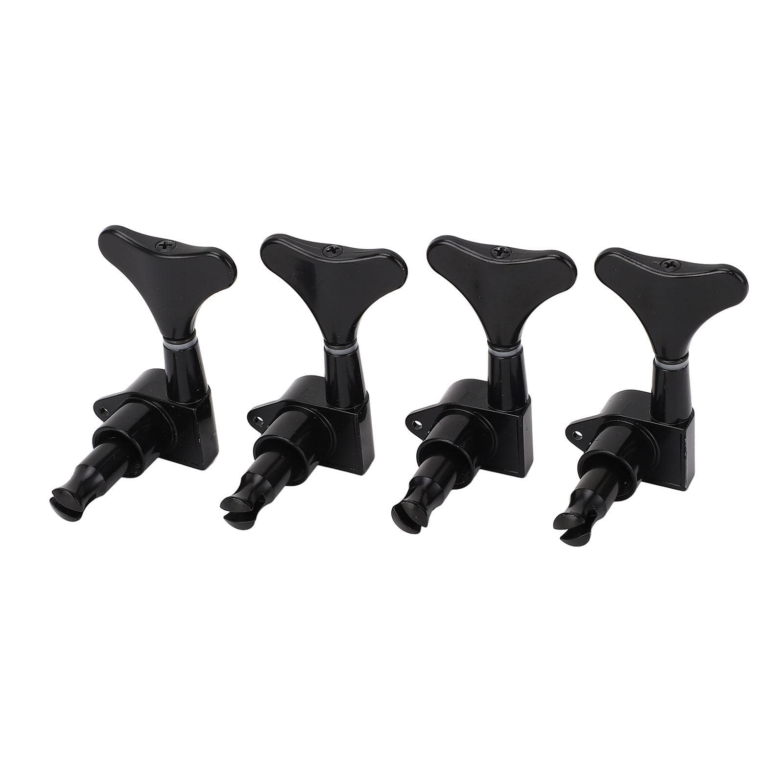4R Bass Guitar Tuning Peg Black Metal Sealed Bass Guitar Machine Heads for Replacement