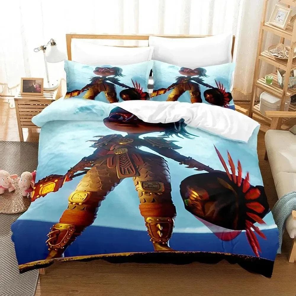 3D Print Maya and Three Bedding Set Duvet Cover Bed Set Quilt Cover Pillowcase Comforter king Queen Size Boys Adult Bedding 135x200cm 2pcs