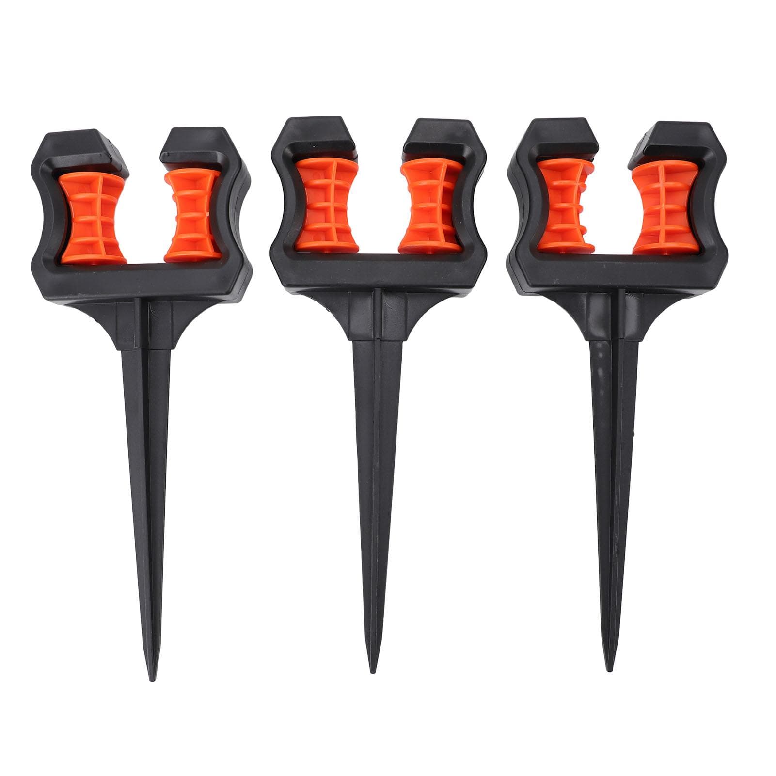 3PCS Garden Hose Guide Spike Water Pipe Positioning Holder Roller Outdoor Yard Irrigation Tool Hose