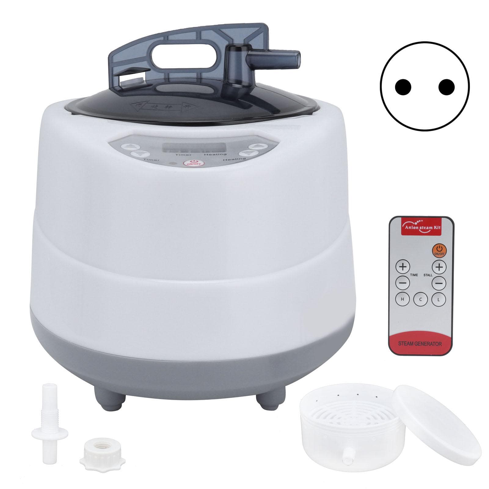 1000W Household Sauna Steamer Pot 2.0L Portable Sweat Spa Steam Pot for Body DetoxAU Plug AC