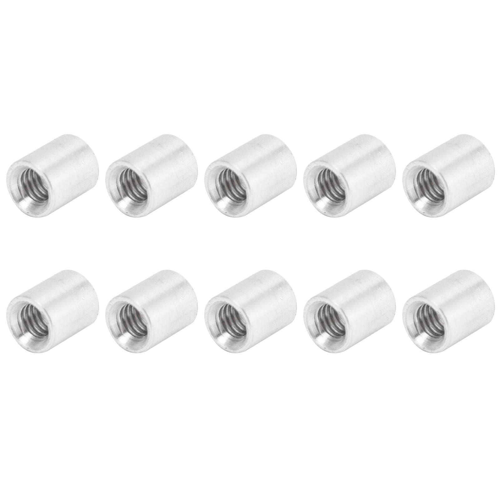 10Pcs Round Standoff Aluminum Alloy Female Thread Pillar Connecting Column Spacer M4x0.7mmLong 11mm