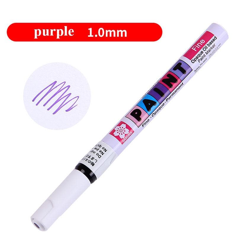 Paint Marker Pen Glass/Steel/Rubber/Wood/Plastic/Clothes High Light Pen Graffti Oily Marker Marcador Caneta Stationery