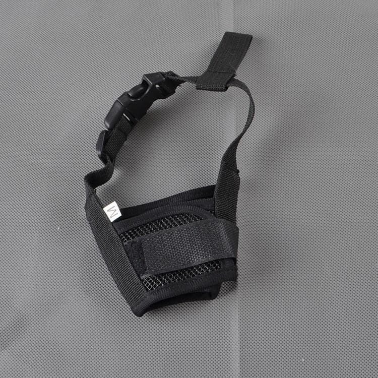 Anti Barking Dog Muzzle For Small Large Dogs Adjustable Mesh Breathable Pet Mouth Muzzles For Dogs Nylon Straps Dog Accessories M black