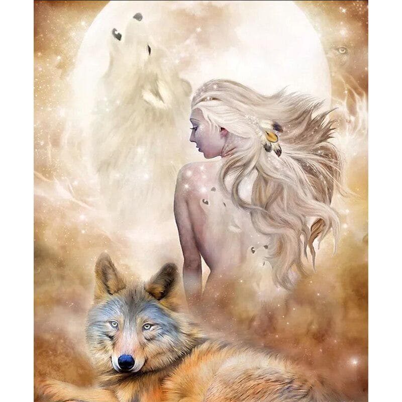 Diamond Painting Embroidery Mosaic Beauty and Beast Landscape Cross Stitch Kit Mosaic Canvas Picture 20X30CM
