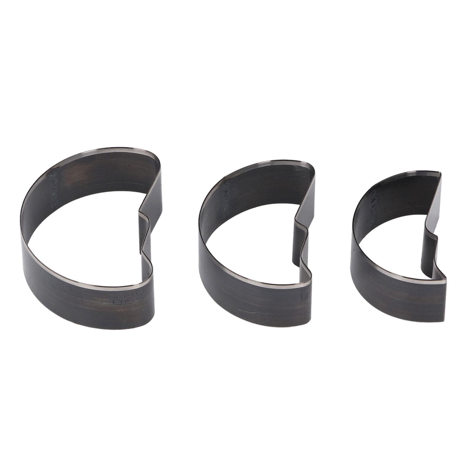 3PCS Moon Shape Cutting Dies Alloy Steel Hollow Leather Hole Punch Cutter for Crafts Making 70mm