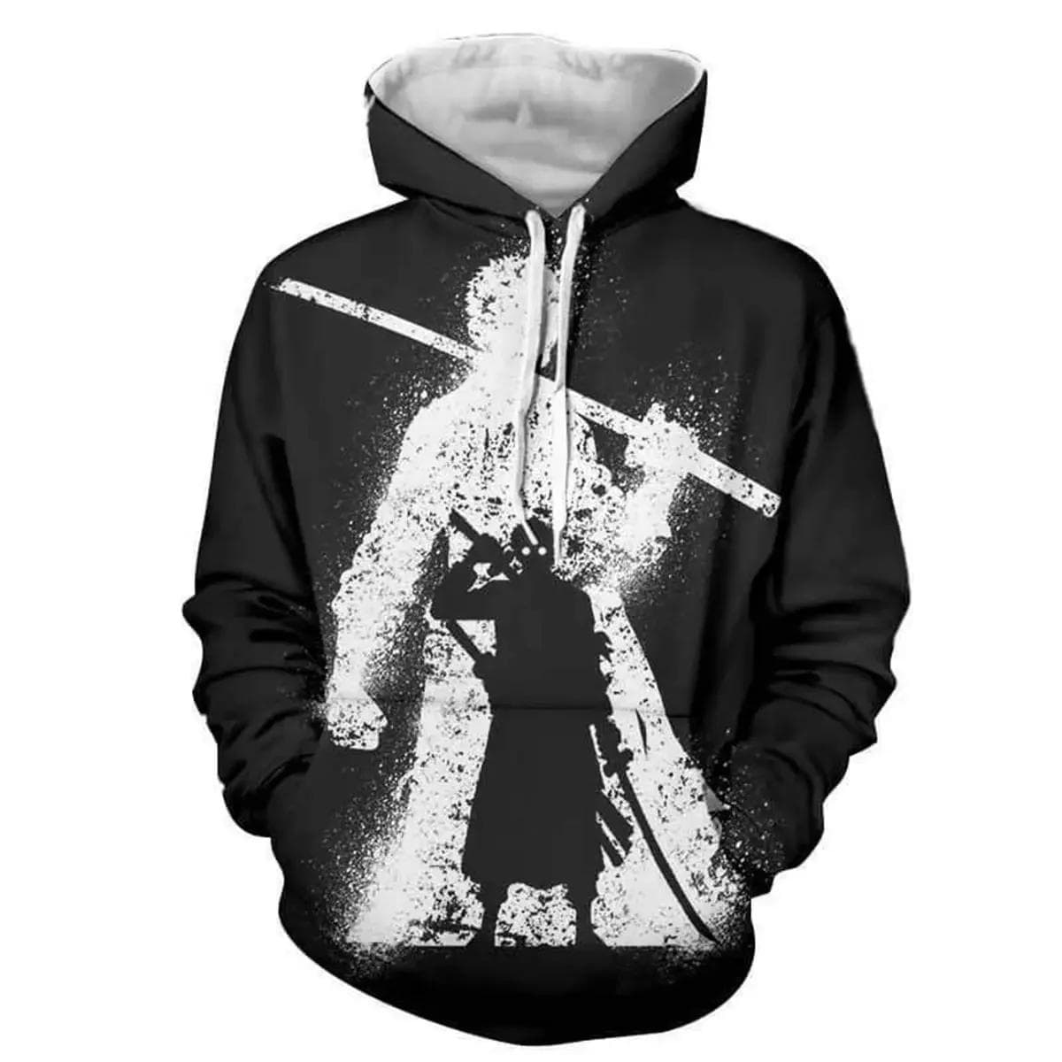 Cartoon One Piece Roronoa Zoro 3D Hoodies Men Fashion Casual Cosplay Costume Funny Spring Streetwear Sweatshirt Jacket L