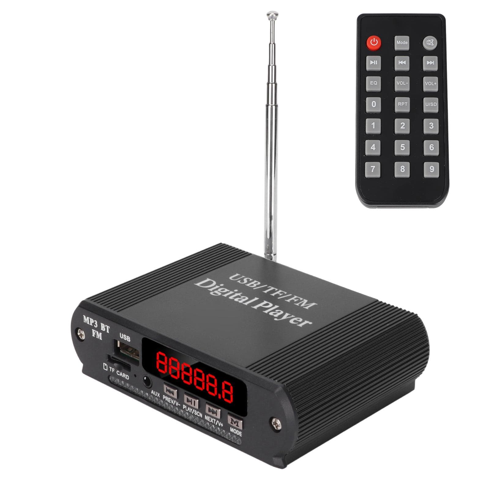 3 in 1 Power Amplifier MP3 Player Radio Power Amplifier Wireless Bluetooth 5.0 Remote Control Music