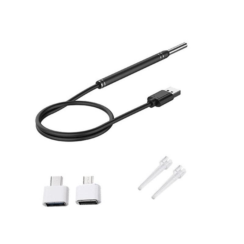 3 In 1 Usb Earpick Ear Cleaning Tool HD Visual Ear Spoon Earpick With Mini Camera Pen Ear Care In-ear Cleaning Endoscope 1 Set