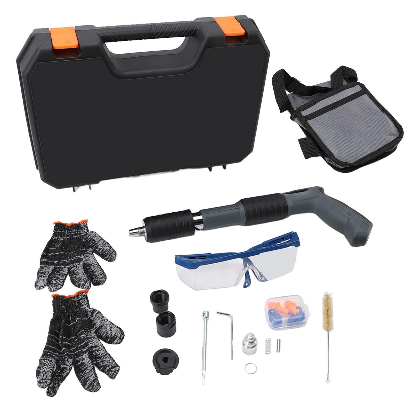 Nail Shooting Machine Manual Soundproof Portable Mini Wall Fastening Power Tool for Concrete Red