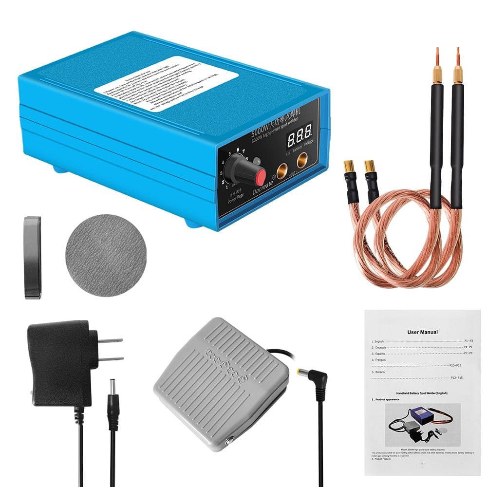 5000W Handheld Portable Home Welding Machine Battery Nickel Sheet Spots Welding Tool Digital Tube US Plug