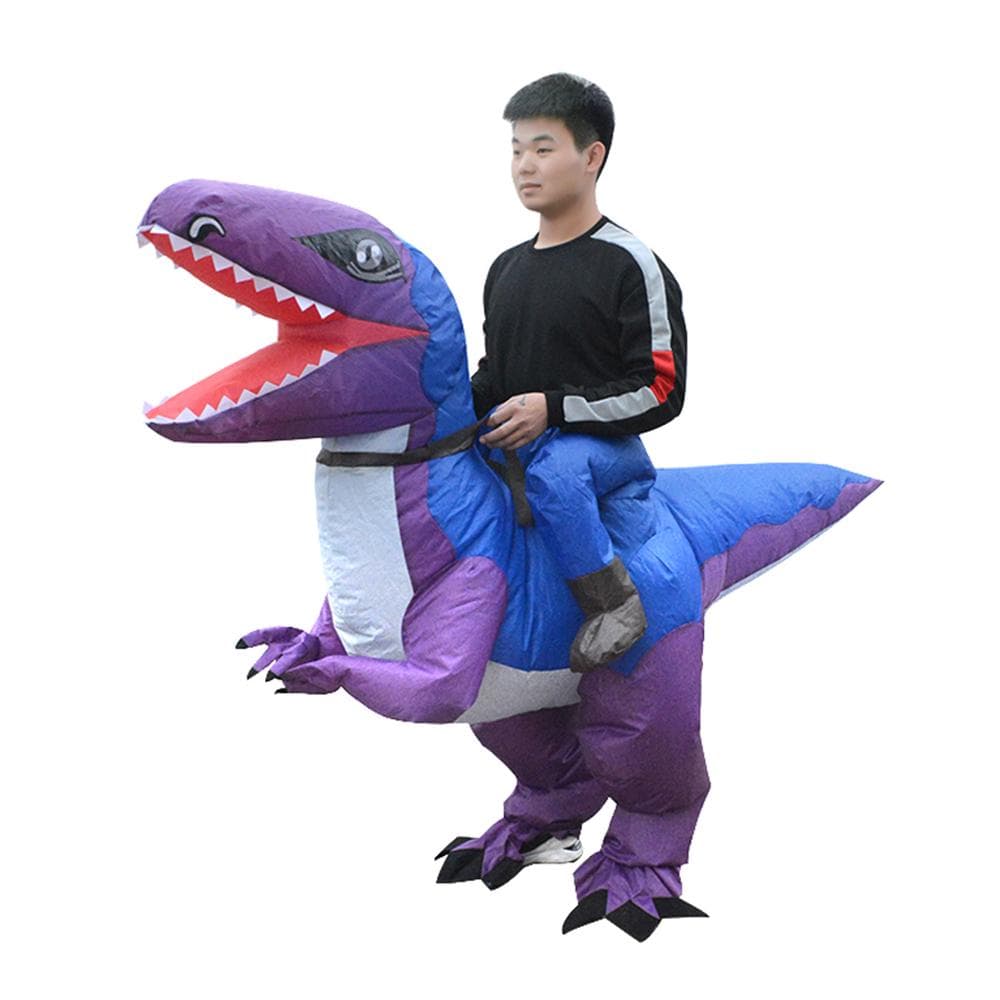 Inflatable Dinosaur Costume Blow Up Fancy Dress Inflatable Cosplay Costumes for Halloween Party Type B